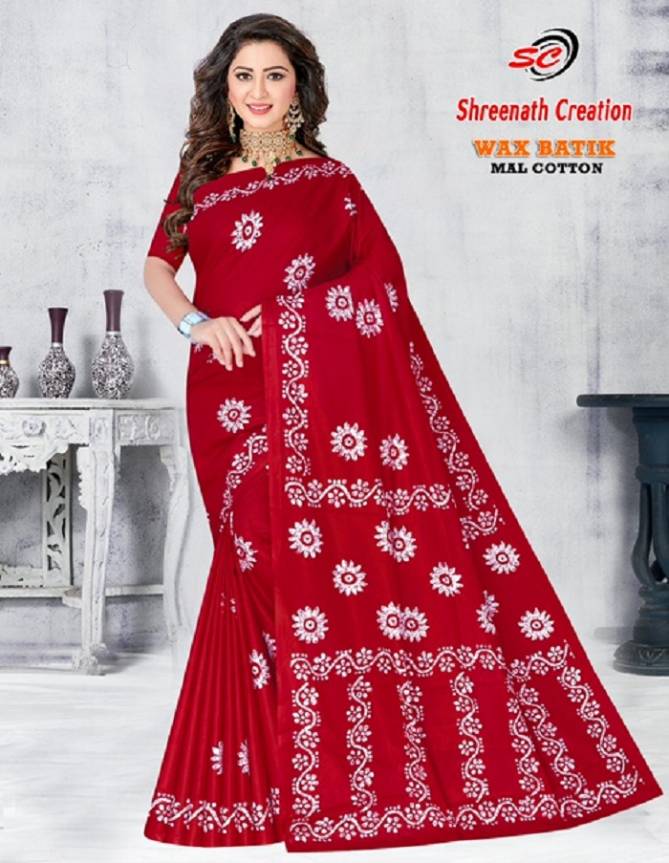 Rayon Wax Batic By Sc Cotton Printed Daily Wear Sarees Wholesale Market In Surat